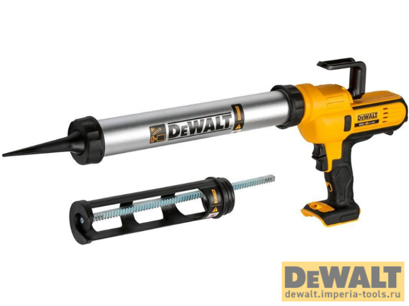 Аккумуляторный пистолет для герметика DeWALT 18 В, 2500 Н, 584 мм/мин, без АКБ и ЗУ, в кейсе Аккумуляторный пистолет для герметика DeWALT 18 В, 2500 Н, 584 мм/мин, без АКБ и ЗУ, в кейсе