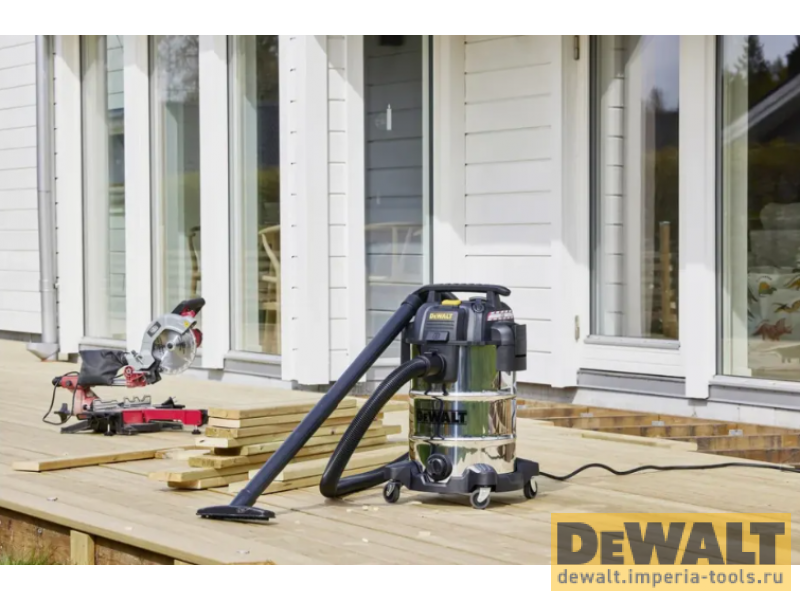 Промышленный пылесос DeWALT, для сухой и влажной уборки, 1050 Вт, 30 л Промышленный пылесос DeWALT, для сухой и влажной уборки, 1050 Вт, 30 л